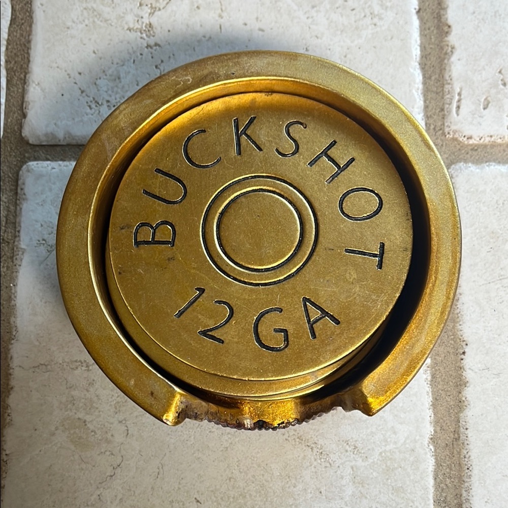 Gold Buckshot 12GA Coasters